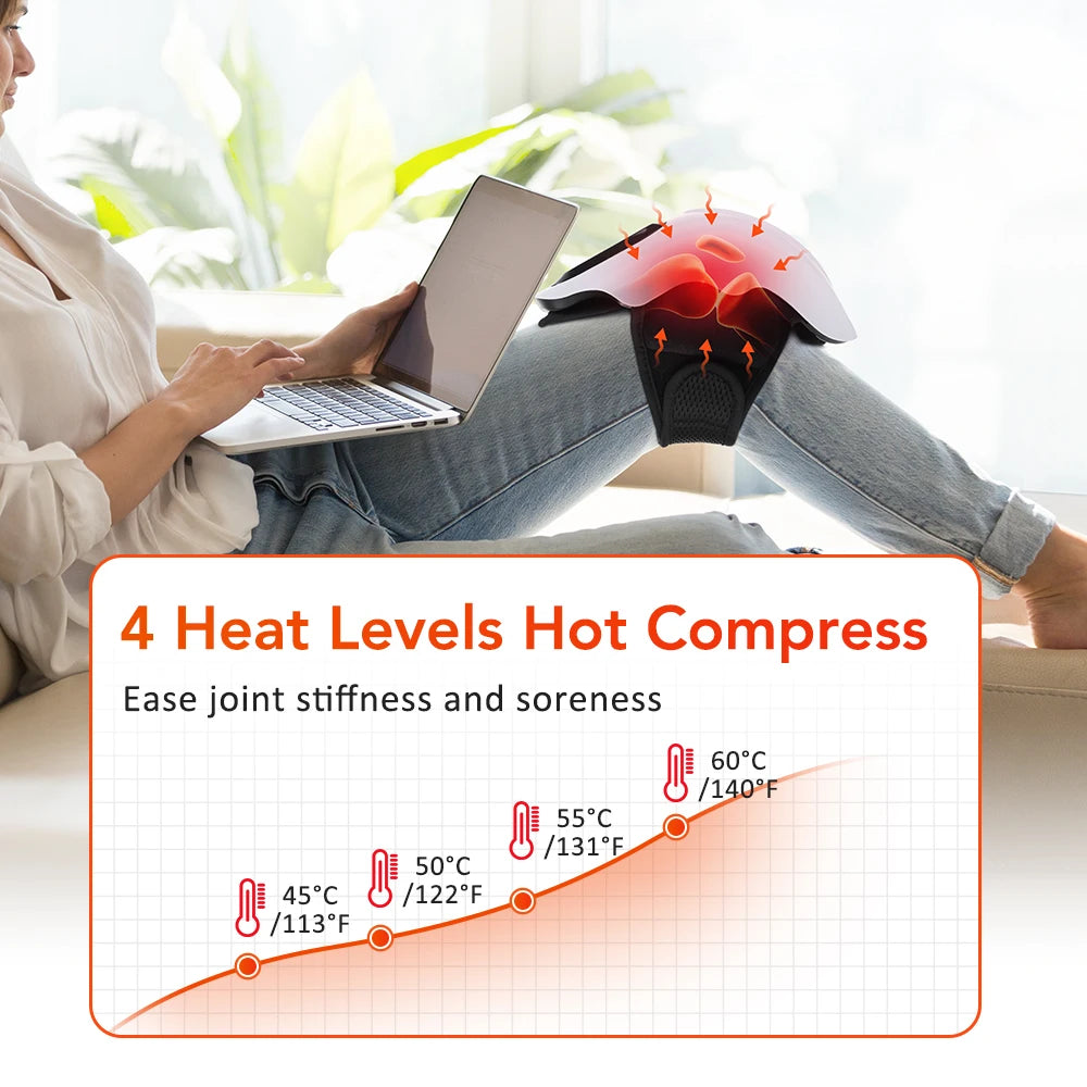 Red light knee massager